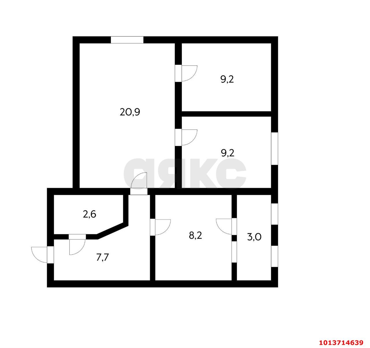 Фото №14: 3-комнатная квартира 60 м² - Тлюстенхабль, ул. Гидростроителей, 21