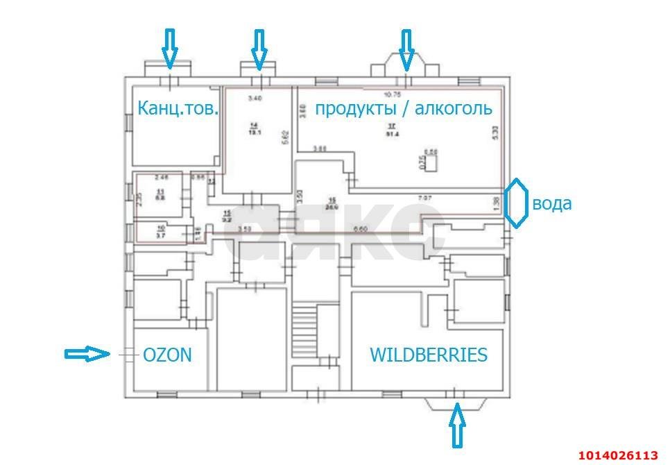 Фото №17: Торговое помещение 515&nbsp;м², 1/2&nbsp;эт. - Краснодар, Прикубанский внутригородской округ, мкр. Авиагородок, ул. Авиагородок, 8