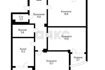 Фото №2: 3-комнатная квартира 85 м² - Краснодар, мкр. жилой комплекс Феникс, ул. имени В.Н. Мачуги, 6