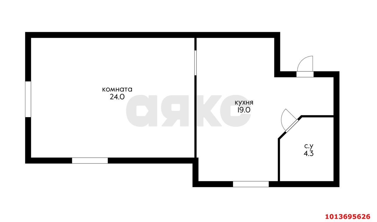 Фото №7: 1-комнатная квартира 47 м² - Краснодар, Новознаменский, ул. Атамана Чепиги, 8