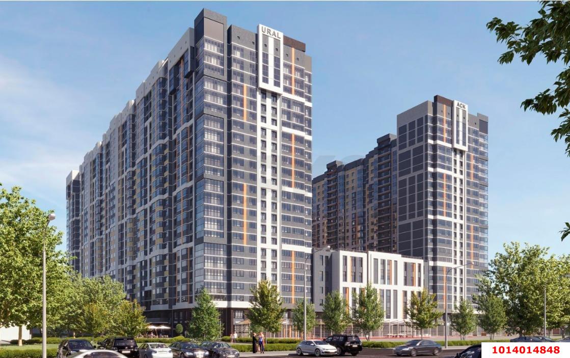 Фото №4: 2-комнатная квартира 71&nbsp;м², 13/24&nbsp;эт. - Краснодар, Карасунский внутригородской округ, Камвольно-суконный Комбинат, мкр. ЖК Урал, ул. Уральская, 87/7