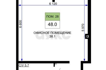 Фото №2: Торговое помещение 48 м² - Краснодар, мкр. жилой комплекс Дыхание, ул. Лётчика Позднякова, 2к23