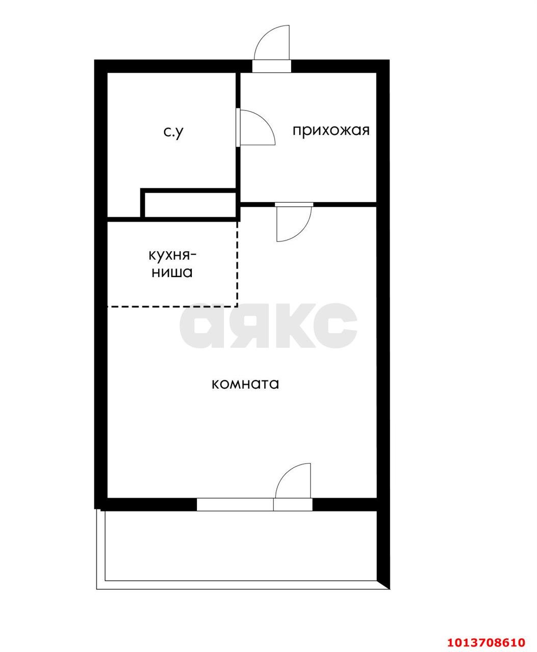 Фото №3: Студия 28 м² - Краснодар, жилой комплекс Дыхание, ул. Лётчика Позднякова, 2к12