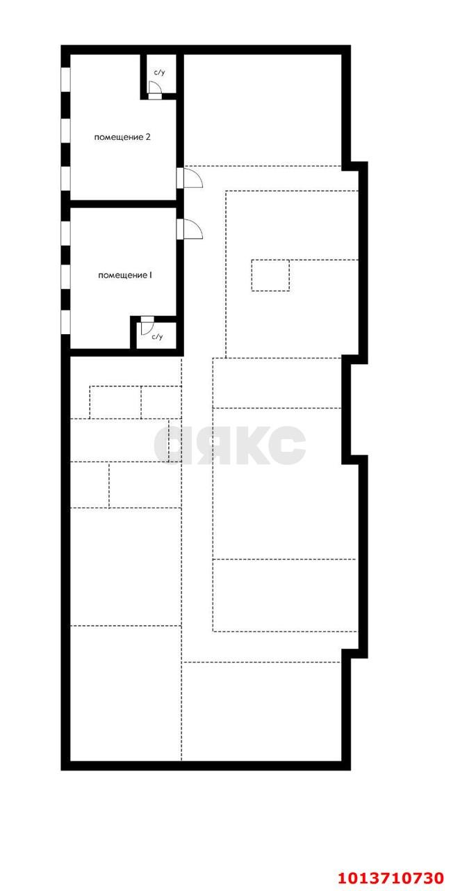 Фото №2: Торговое помещение 51 м² - Краснодар, жилой комплекс Ставропольский, ул. Селезнёва, 4/13к1