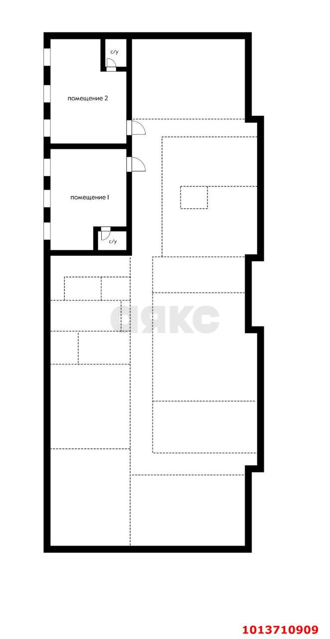 Фото №2: Торговое помещение 54 м² - Краснодар, жилой комплекс Ставропольский, ул. Селезнёва, 4/13к1