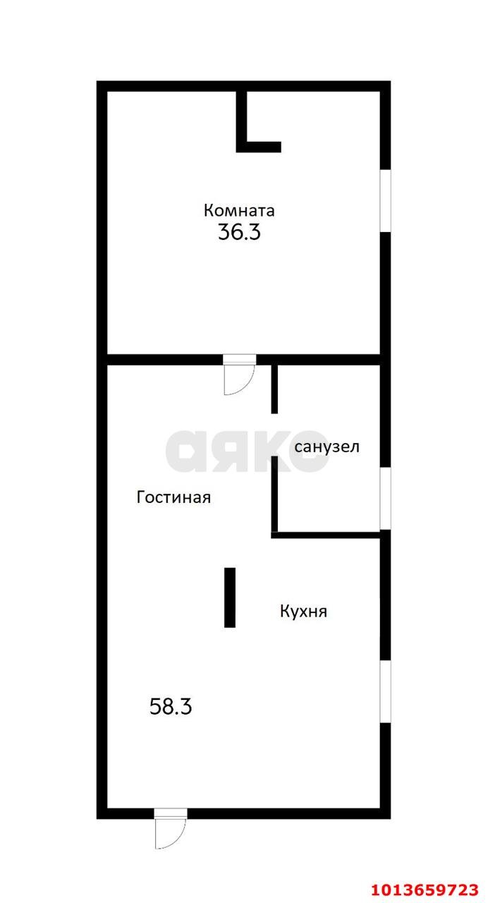 Фото №2: 2-комнатная квартира 95 м² - Краснодар, Музыкальный, ул. Агрохимическая, 115