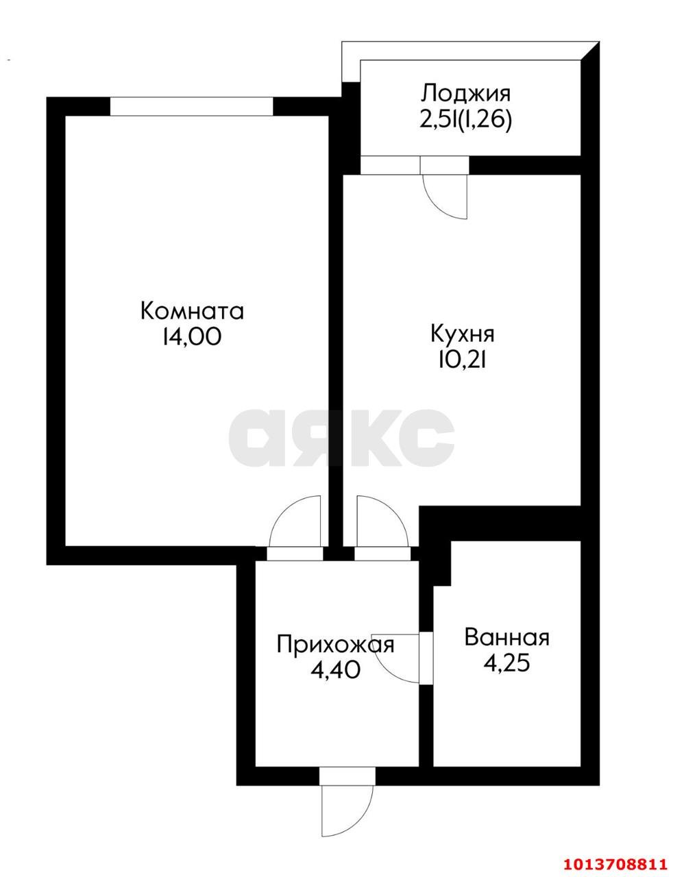 Фото №3: 1-комнатная квартира 36 м² - Краснодар, имени Петра Метальникова, ул. Петра Метальникова, 3/1к2