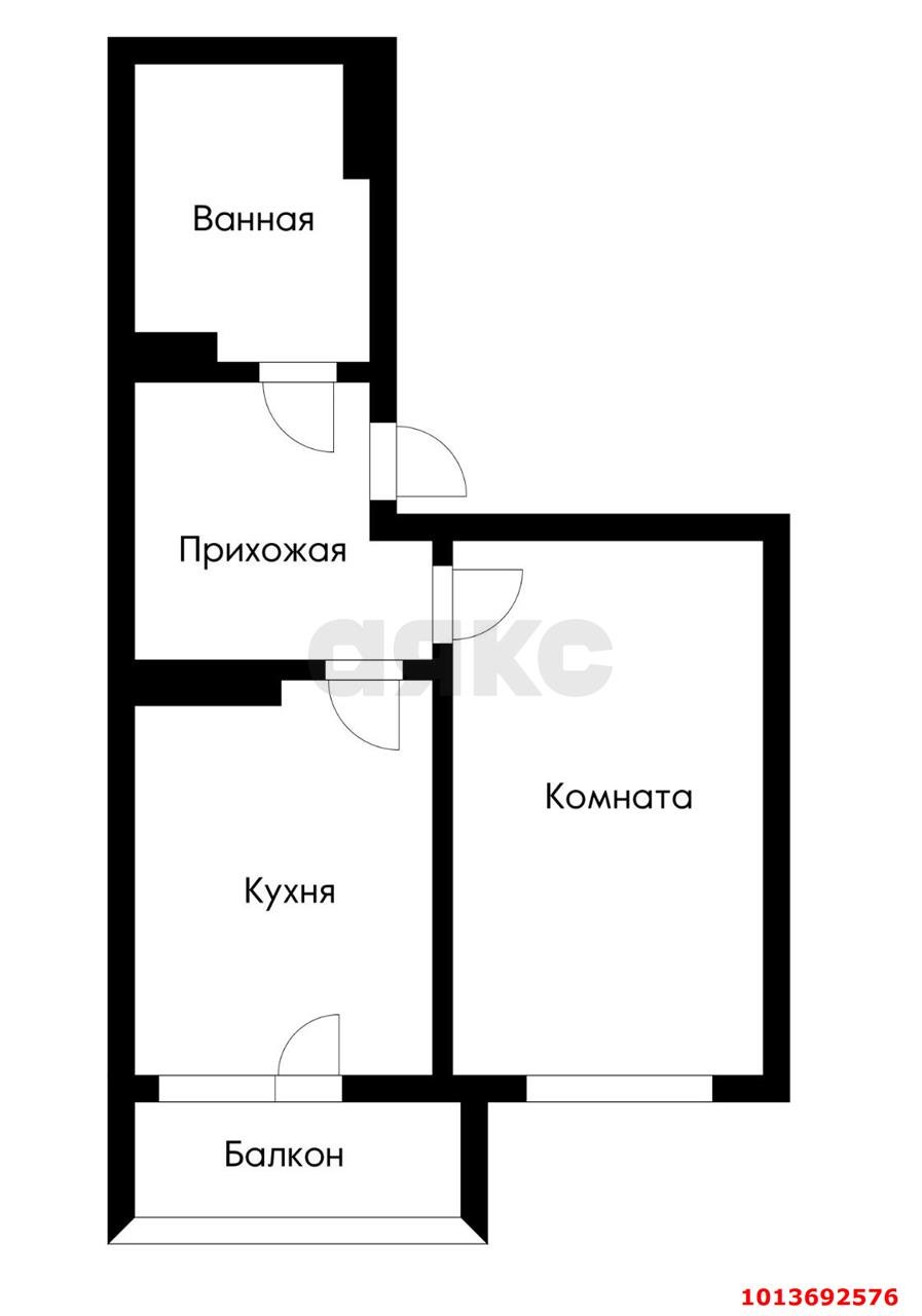 Фото №11: 1-комнатная квартира 35 м² - Краснодар, жилой комплекс Легенда, ул. имени 40-летия Победы, 145