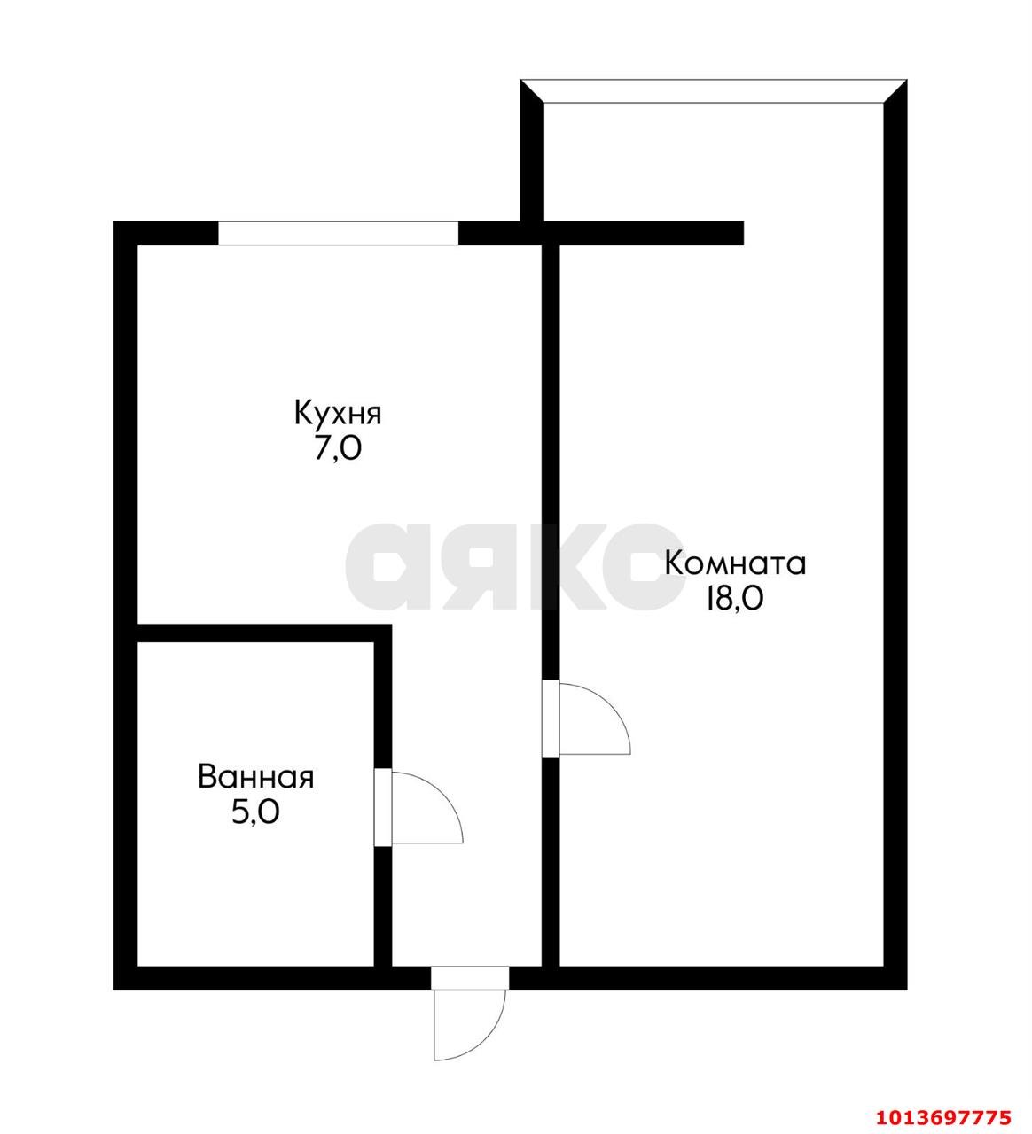 Фото №13: 1-комнатная квартира 35 м² - Краснодар, Комсомольский, ул. Уральская, 200