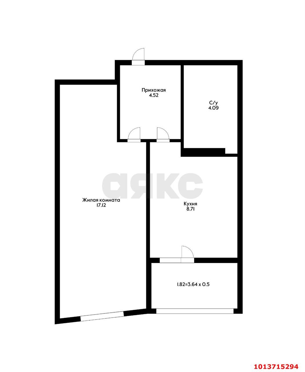 Фото №5: 1-комнатная квартира 38 м² - Краснодар, жилой комплекс Сограт, ул. Красных Партизан, 4/15