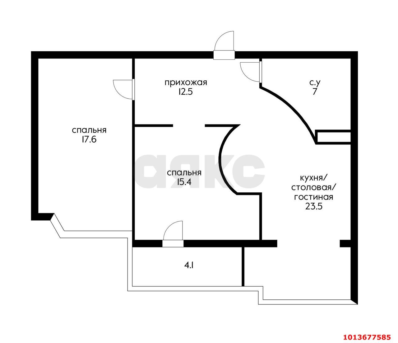 Фото №14: 3-комнатная квартира 80 м² - Краснодар, Комсомольский, ул. Тюляева, 2/1