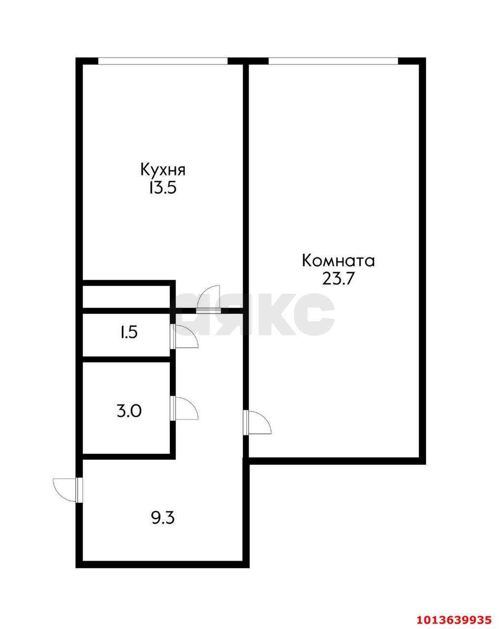 Фото №9: 1-комнатная квартира 51 м² - Яблоновский, жилой комплекс Уютный, ул. Гагарина, 159лит1