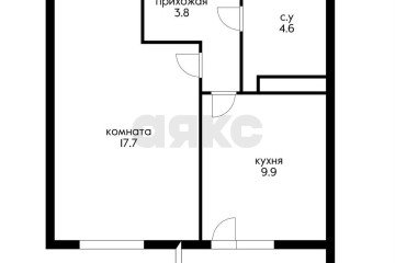 Фото №4: 1-комнатная квартира 39 м² - Краснодар, мкр. Московский, ул. им. Артюшкова В.Д., 19