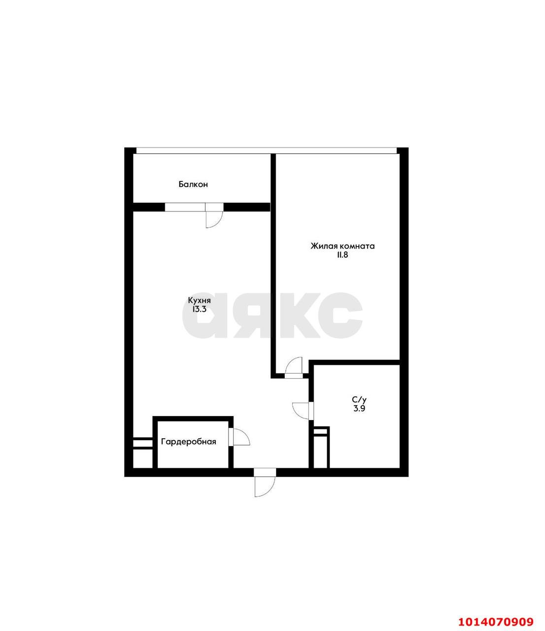Фото №14: 1-комнатная квартира 37&nbsp;м², 9/24&nbsp;эт. - Краснодар, Прикубанский внутригородской округ, ЖК Лучший, мкр. имени Петра Метальникова, ул. Петра Метальникова, 38