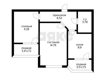 Фото №3: 2-комнатная квартира 45 м² - Краснодар, мкр. Губернский, ул. им. Героя Яцкова И.В., 19к2