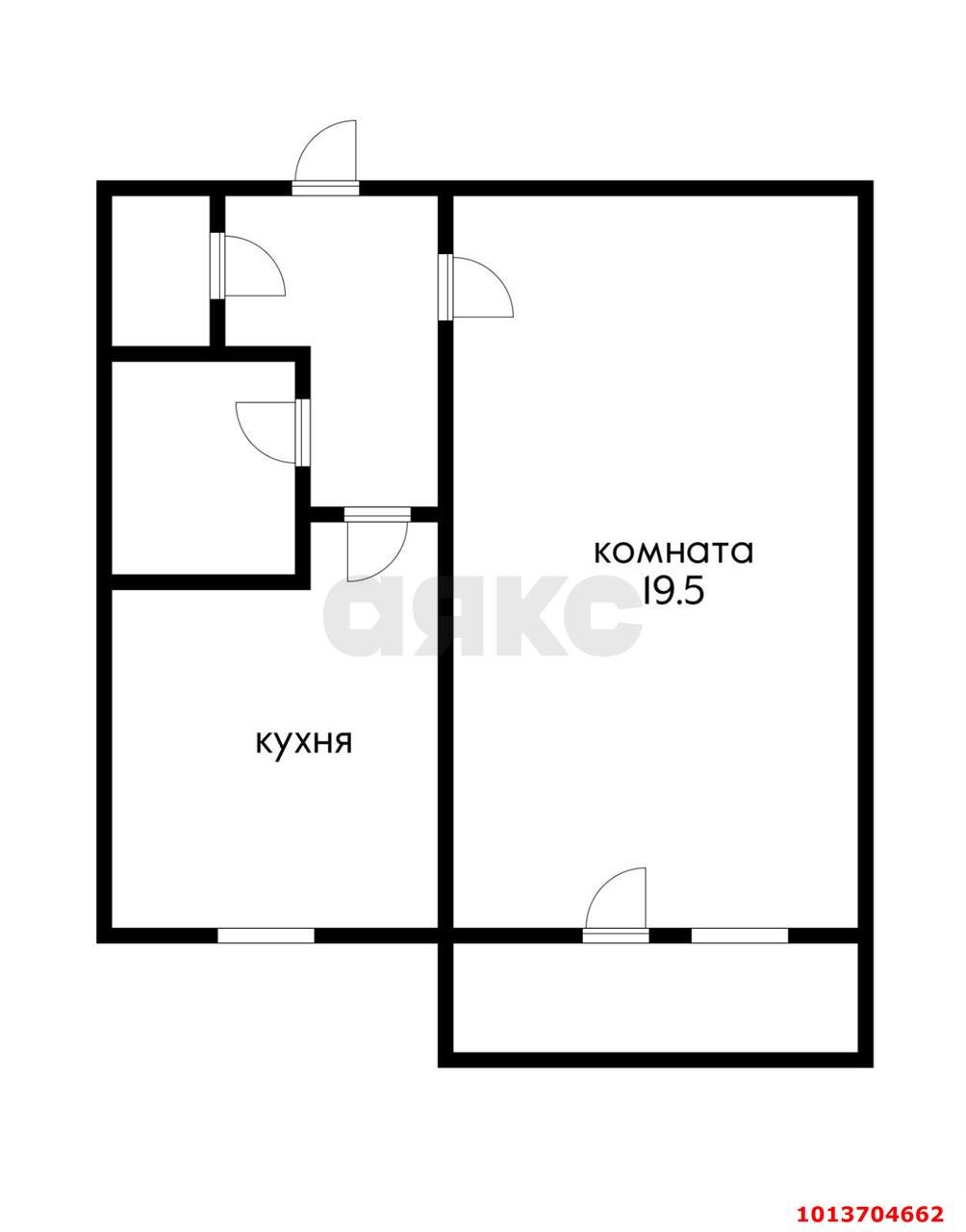 Фото №9: 1-комнатная квартира 37 м² - Яблоновский, ул. Космическая, 39/1