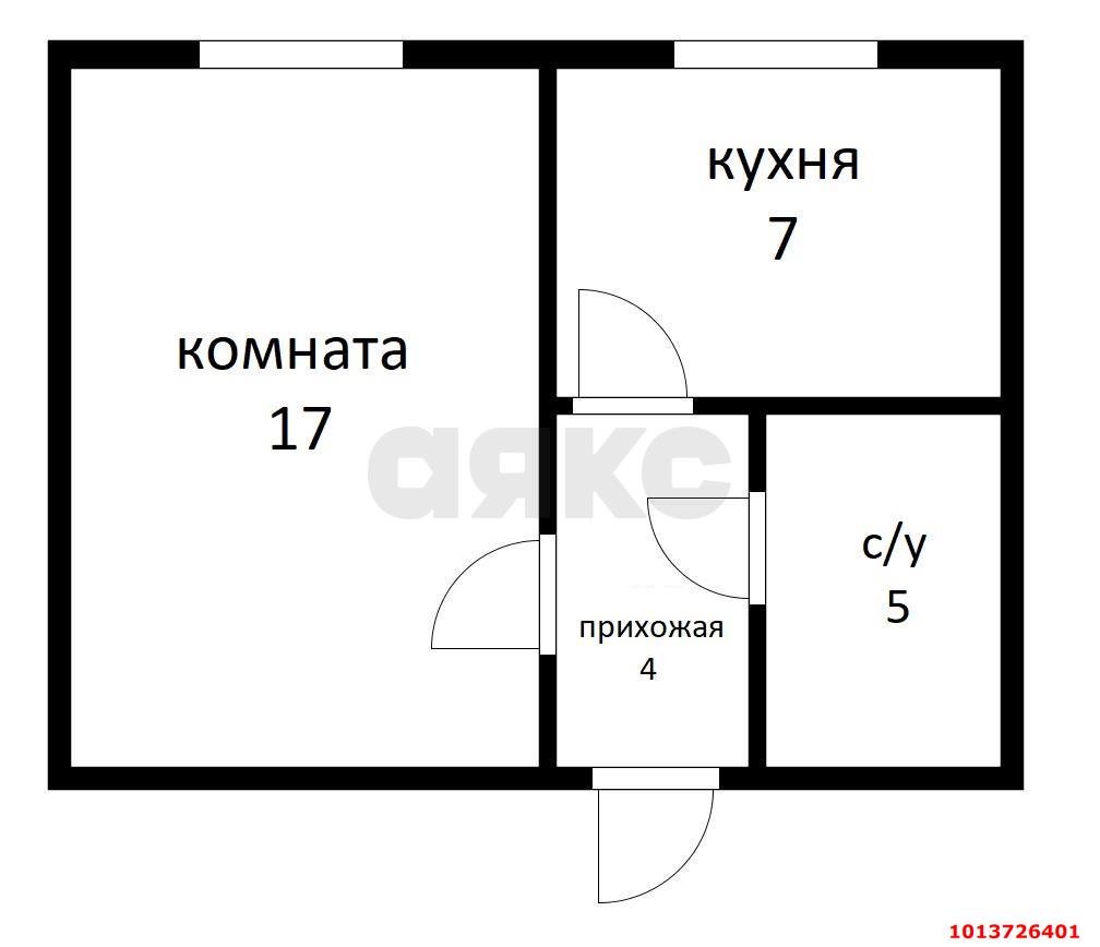 Фото №4: 1-комнатная квартира 34 м² - Российский, жилой комплекс Елисеевский, ул. Парижская, 5/1