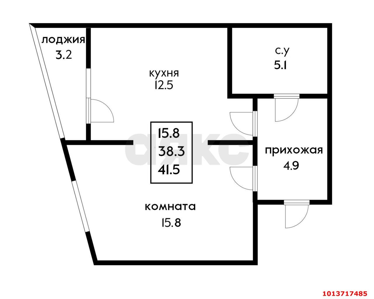 Фото №10: 1-комнатная квартира 42 м² - Краснодар, жилой комплекс Сказка Град, ул. имени В.Н. Мачуги, 166к3