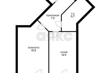 Фото №1: 1-комнатная квартира 51 м², 6/24 эт. - Краснодар, мкр. Юбилейный, б-р Клары Лучко, 14к2