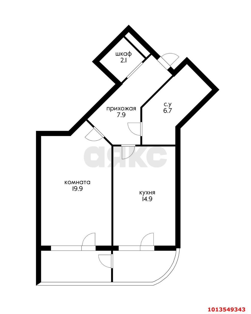 Фото №1: 1-комнатная квартира 61&nbsp;м², 6/24&nbsp;эт. - Краснодар, Западный внутригородской округ, ЖК Новый Город, мкр. Юбилейный, б-р Клары Лучко, 14к2
