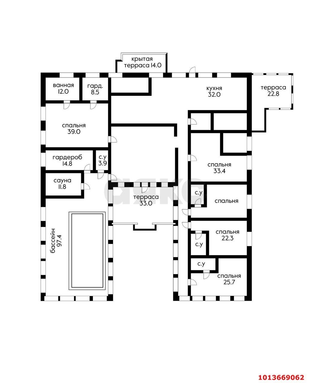 Фото №10: Дом 530 м² + 100 сот. - Афипсип, ул. Шапсугская Дамба, 43