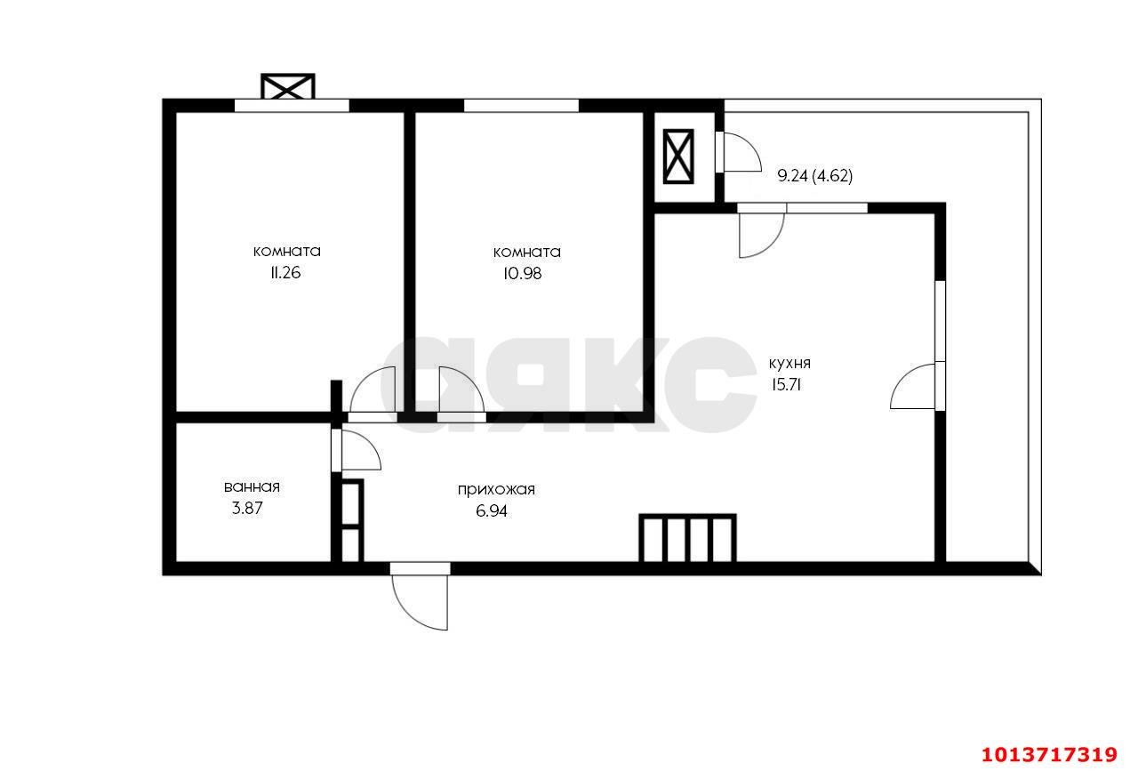 Фото №6: 2-комнатная квартира 60 м² - Краснодар, жилой комплекс Зелёный театр, ул. Западный Обход, 39/1к2