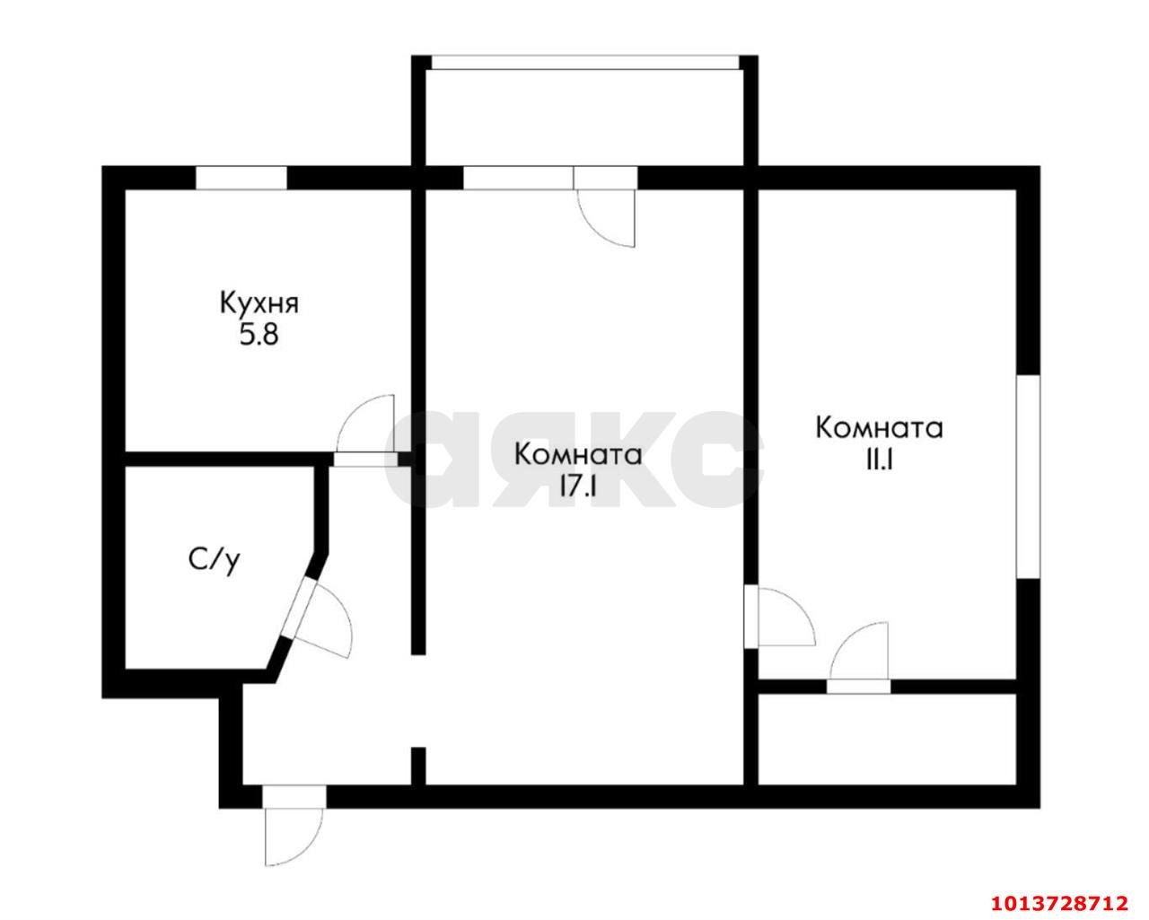 Фото №19: 2-комнатная квартира 42 м² - Краснодар, Западный внутригородской округ, ул. Северная, 288