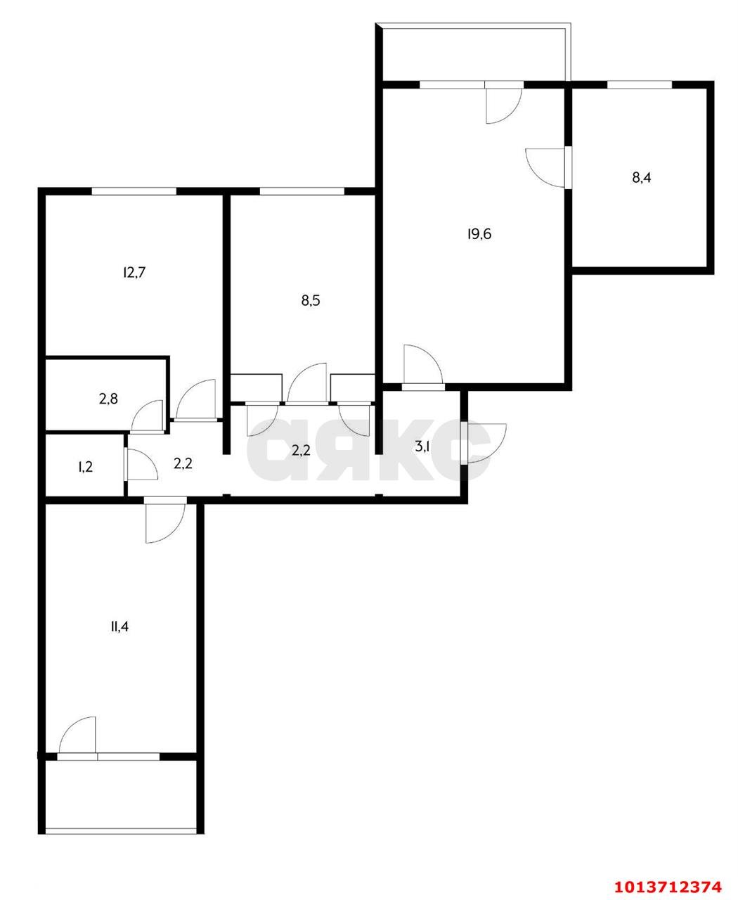 Фото №11: 4-комнатная квартира 80 м² - Краснодар, Гидростроителей, ул. Игнатова, 61