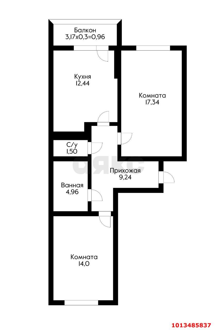 Фото №9: 2-комнатная квартира 59 м² - Краснодар, жилой комплекс Сармат, ул. Западный Обход, 65А