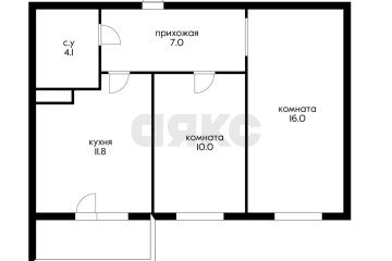 Фото №2: 2-комнатная квартира 52 м² - Краснодар, мкр. имени Петра Метальникова, ул. Цезаря Куникова, 35