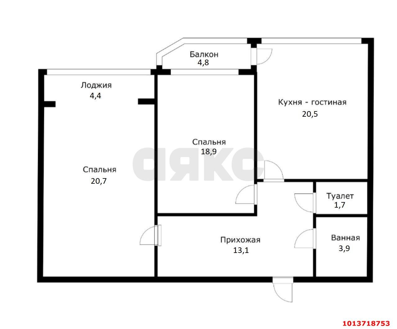 Фото №16: 3-комнатная квартира 88 м² - Краснодар, Восточно-Кругликовский, ул. им. Героя Яцкова И.В., 8