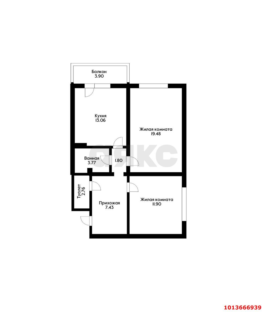 Фото №16: 2-комнатная квартира 60 м² - Краснодар, Комсомольский, ул. Приозёрная, 2