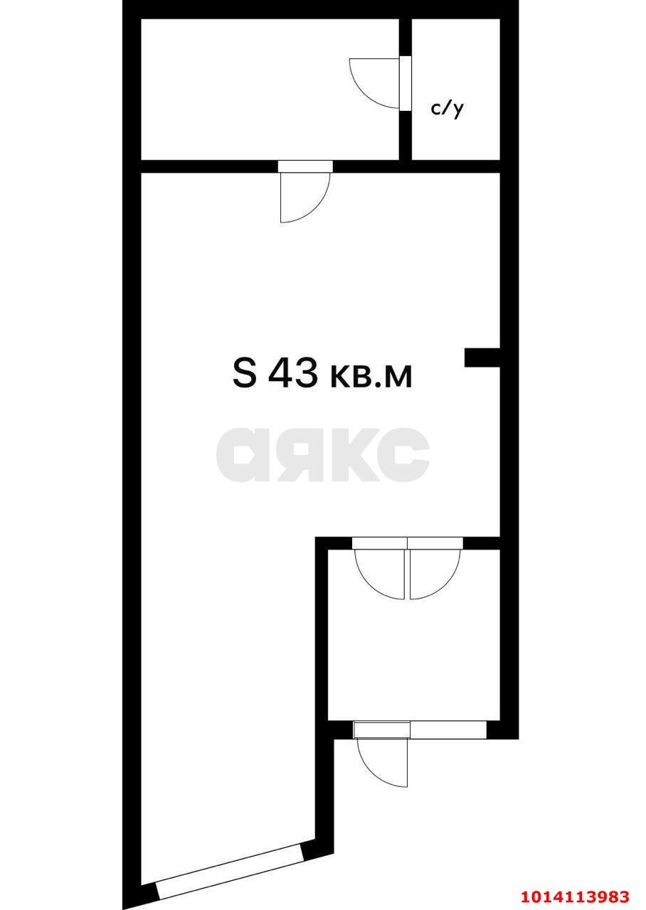 Фото №11: Торговое помещение 42&nbsp;м², 1/9&nbsp;эт. - Краснодар, Прикубанский внутригородской округ, имени Петра Метальникова, мкр. ЖК Времена Года 3, ул. Цезаря Куникова, 24к1