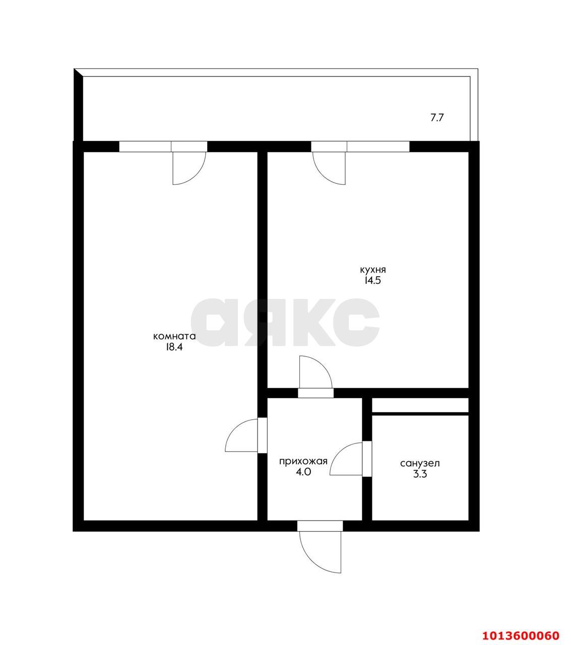 Фото №15: 1-комнатная квартира 47 м² - Краснодар, жилой комплекс Радуга, ул. Евгении Жигуленко, 7к1