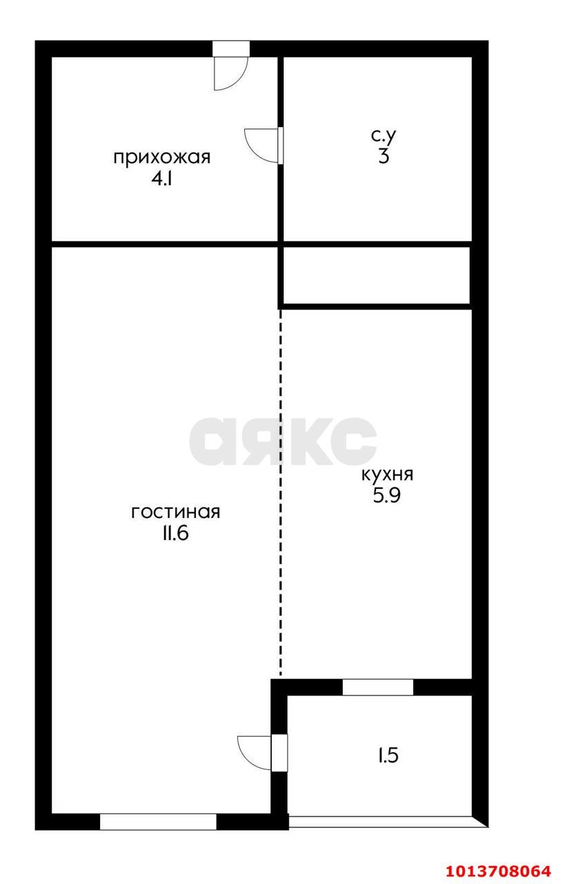 Фото №8: Студия 25 м² - Краснодар, жилой комплекс Смарт Лайф, ул. Ростовское шоссе, 30Вк1