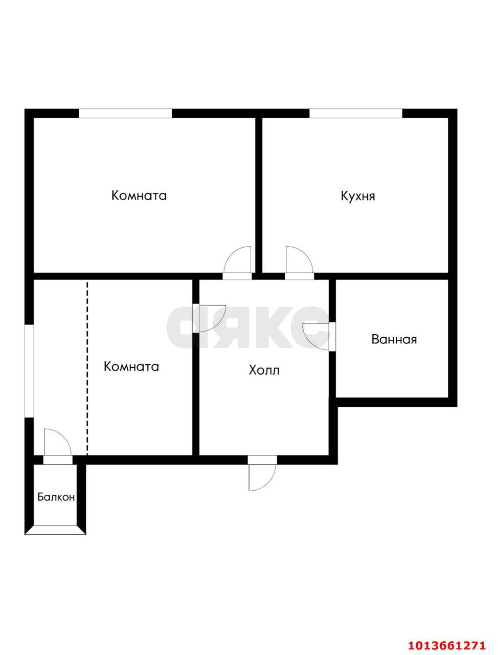 Фото №10: 2-комнатная квартира 56 м² - Краснодар, 40 лет Победы, ул. Краснофлотская, 13