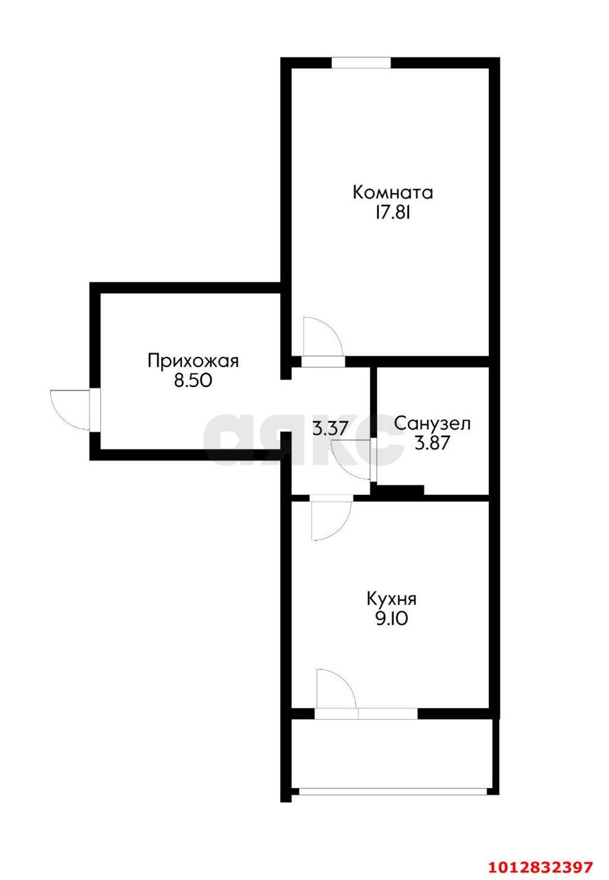 Фото №15: 1-комнатная квартира 43 м² - Краснодар, Пашковский, ул. Фадеева, 429