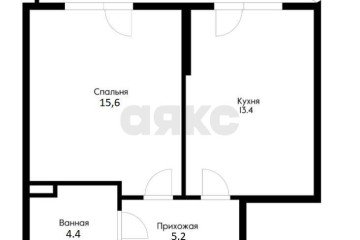 Фото №5: 1-комнатная квартира 45 м² - Краснодар, мкр. имени Петра Метальникова, ул. Тополиная, 40/1