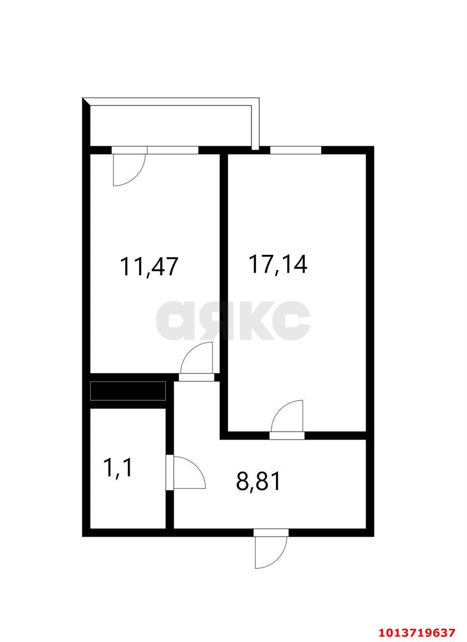 Фото №1: 1-комнатная квартира 42 м² - Краснодар, Музыкальный, ул. имени Сергея Есенина, 110к2