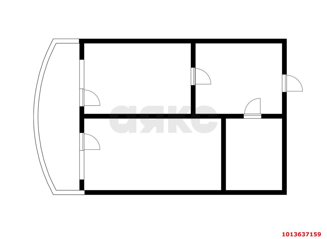 Фото №5: 1-комнатная квартира 53 м² - Краснодар, Юбилейный, ул. Думенко