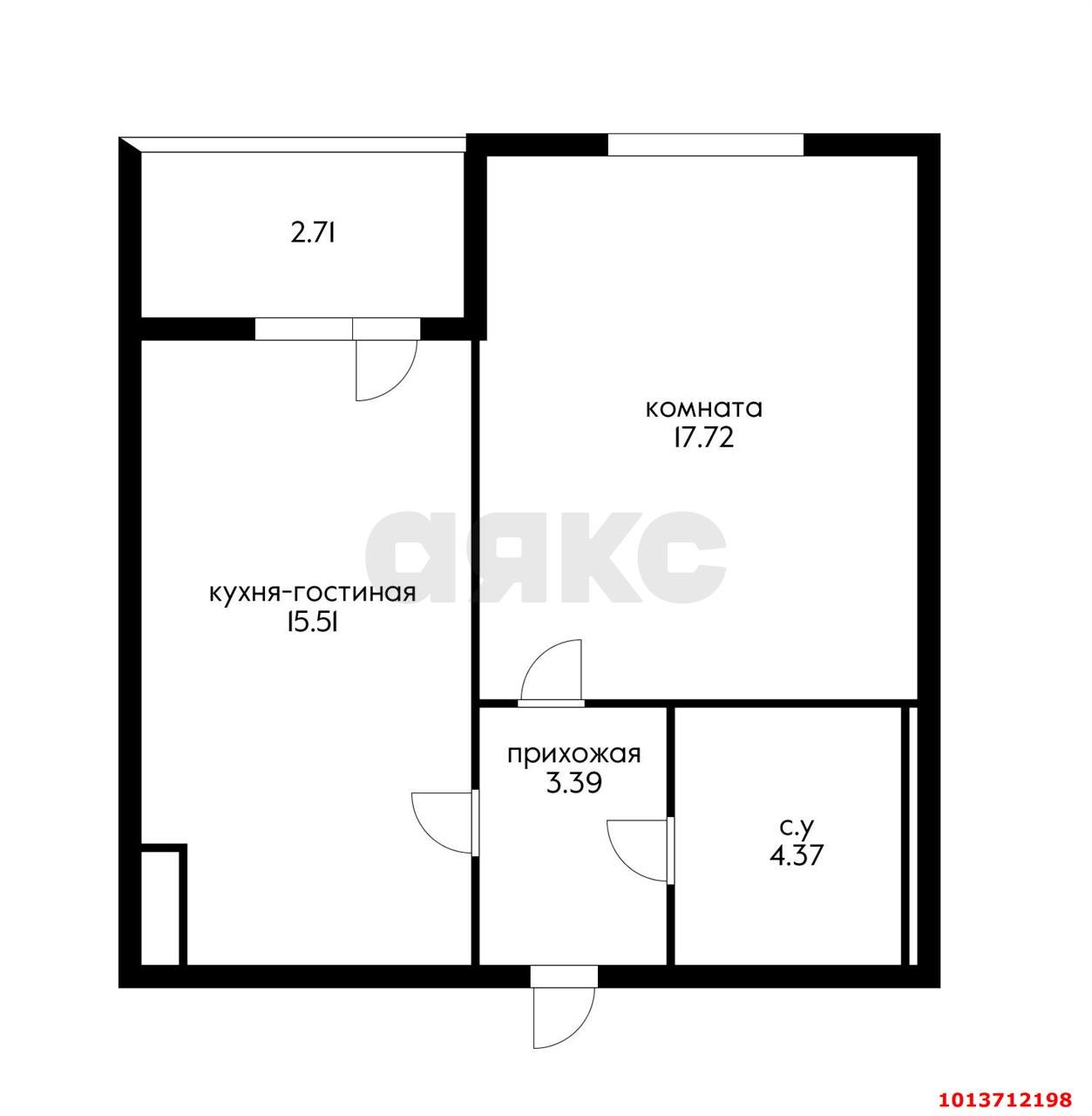 Фото №7: 1-комнатная квартира 43 м² - Краснодар, жилой комплекс Западный Город, ул. Крылатская, 17/1