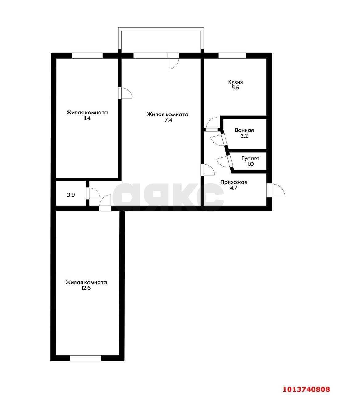 Фото №11: 3-комнатная квартира 55 м² - Краснодар, Хлопчато-бумажный Комбинат, ул. Новороссийская, 200