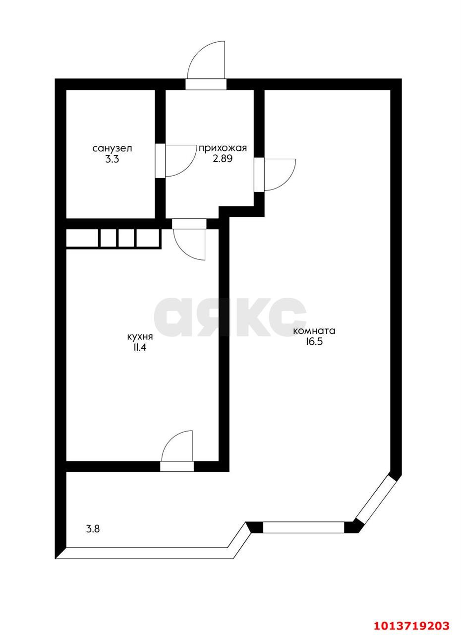 Фото №6: 1-комнатная квартира 35 м² - Краснодар, Восточно-Кругликовский, ул. Черкасская, 58/2