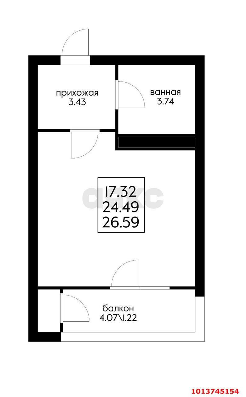 Фото №3: Студия 28 м² - Краснодар, жилой комплекс Мой Город, ул. Западный Обход, 39