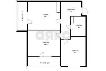 Фото №1: 2-комнатная квартира 48 м² - Краснодар, мкр. жилой комплекс Ракурс, ул. имени Героя Ростовского, 8к6