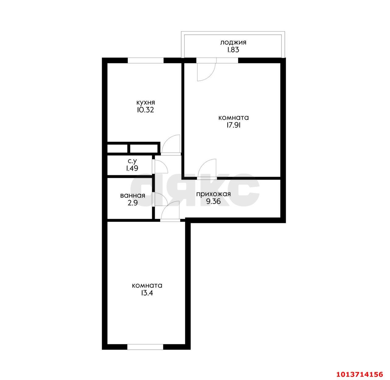 Фото №8: 2-комнатная квартира 55 м² - Яблоновский, ул. Гагарина, 192к5