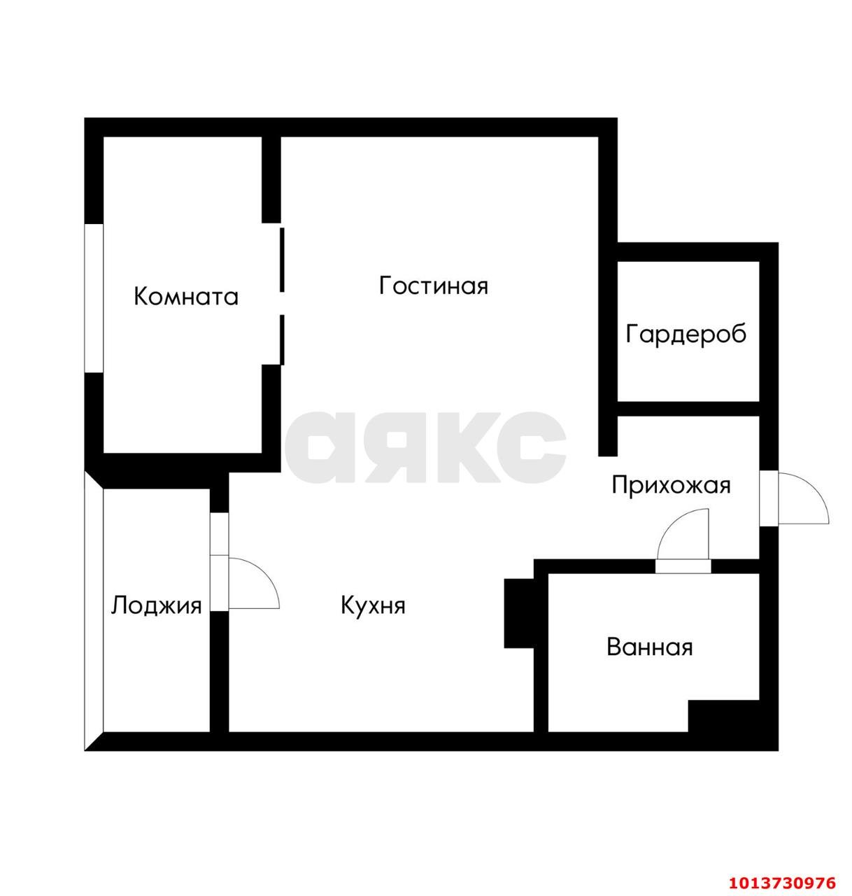 Фото №10: 1-комнатная квартира 40 м² - Краснодар, Юбилейный, ул. 70-летия Октября, 17