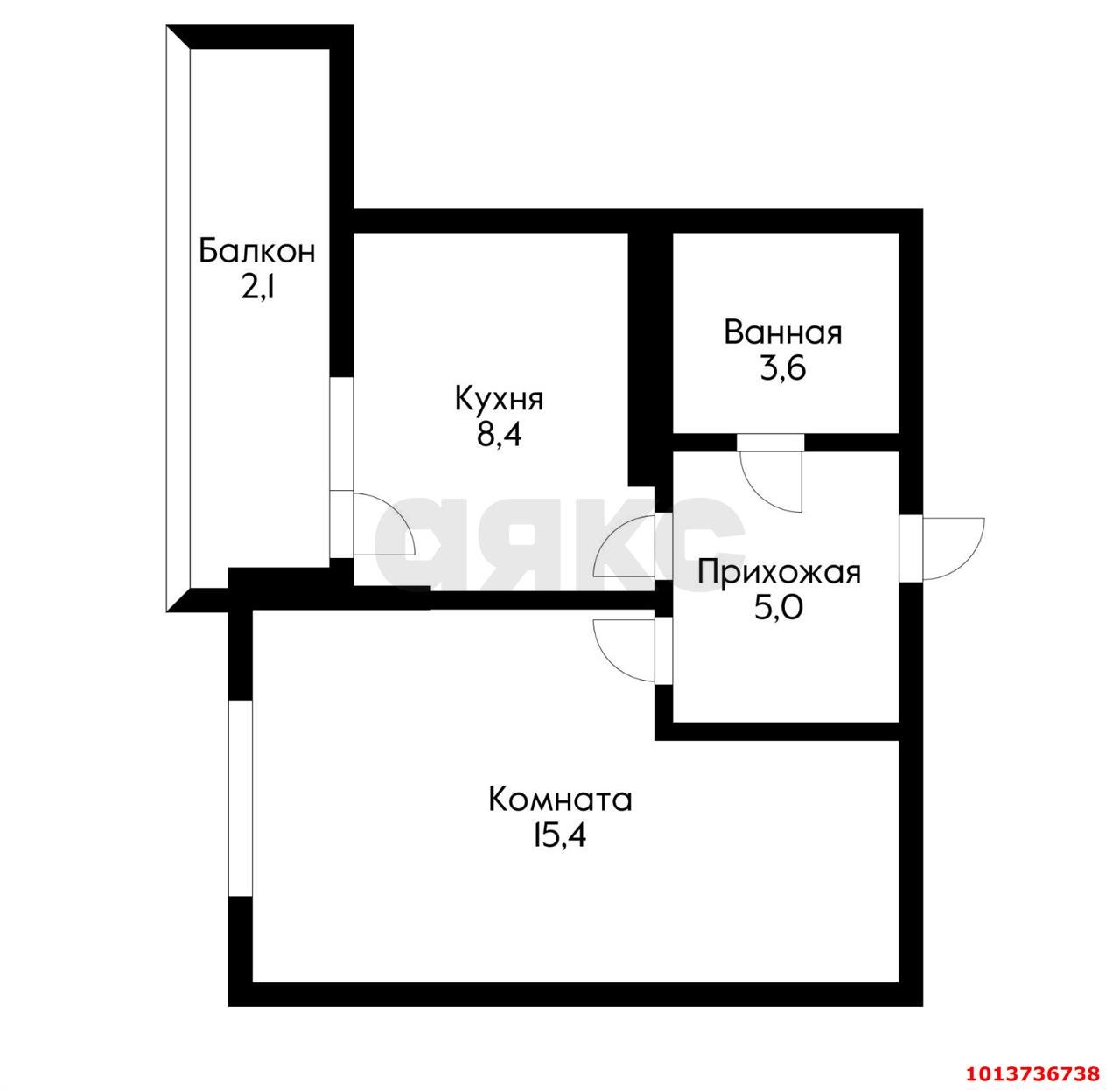 Фото №15: 1-комнатная квартира 32 м² - Краснодар, жилой комплекс Перспектива, ул. им. Героя Сарабеева В.И., 9