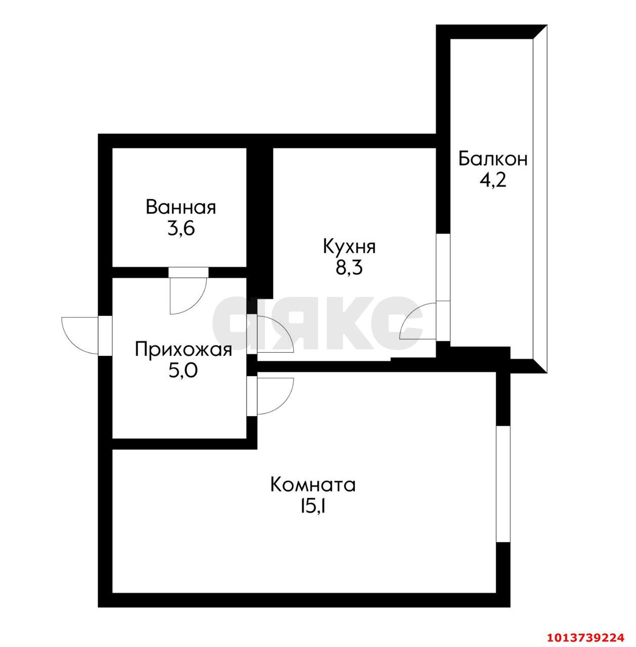 Фото №12: 1-комнатная квартира 32 м² - Краснодар, жилой комплекс Перспектива, ул. им. Героя Сарабеева В.И., 7