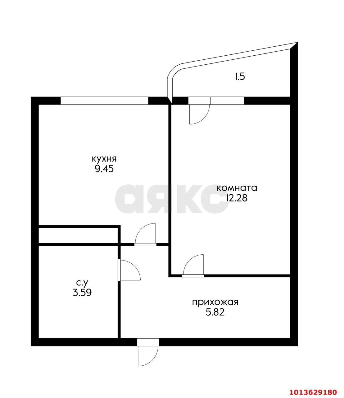 Фото №6: 1-комнатная квартира 34 м² - Ольгинка, 3-й, 23